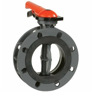 Затвор дисковый ПВХ Butterfly Valve Ду200 Ру10 межфланцевый в Волжском